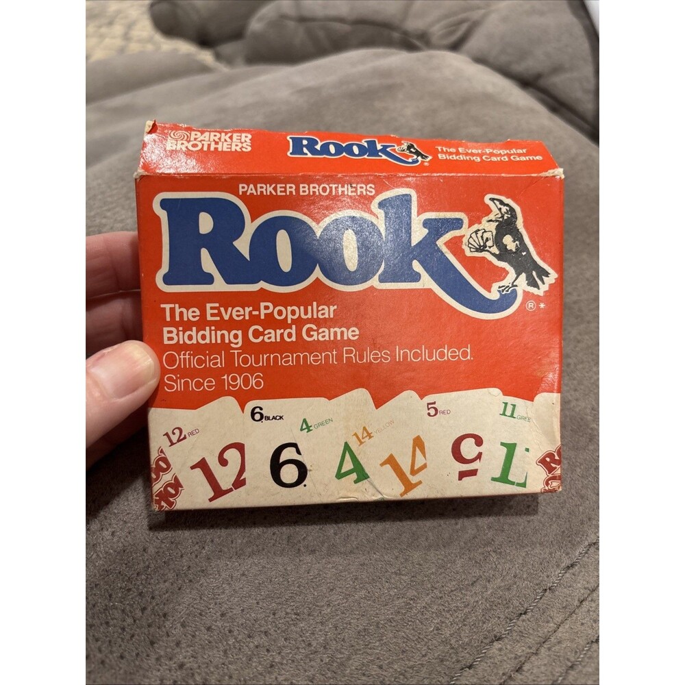 Vintage ROOK Card Game 1983 Parker Brothers Orange Box Complete Sealed Cards